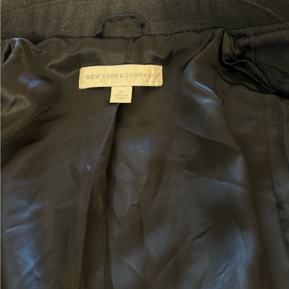 New York & Company Women's Belted Pea Coat in Gray - Picture 2 of 4